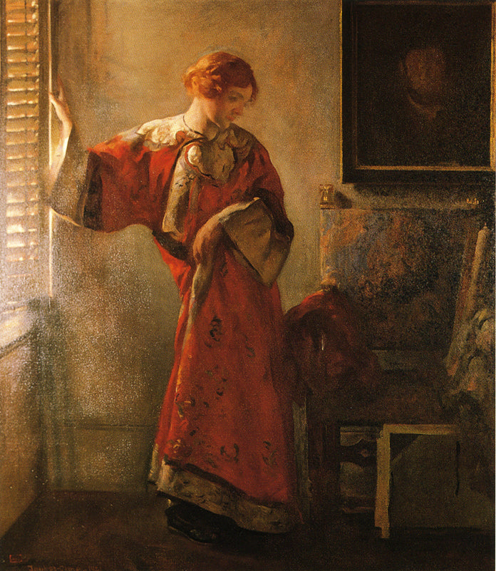 The Window Blind by Joseph Rodefer DeCamp,A3(16x12")Poster