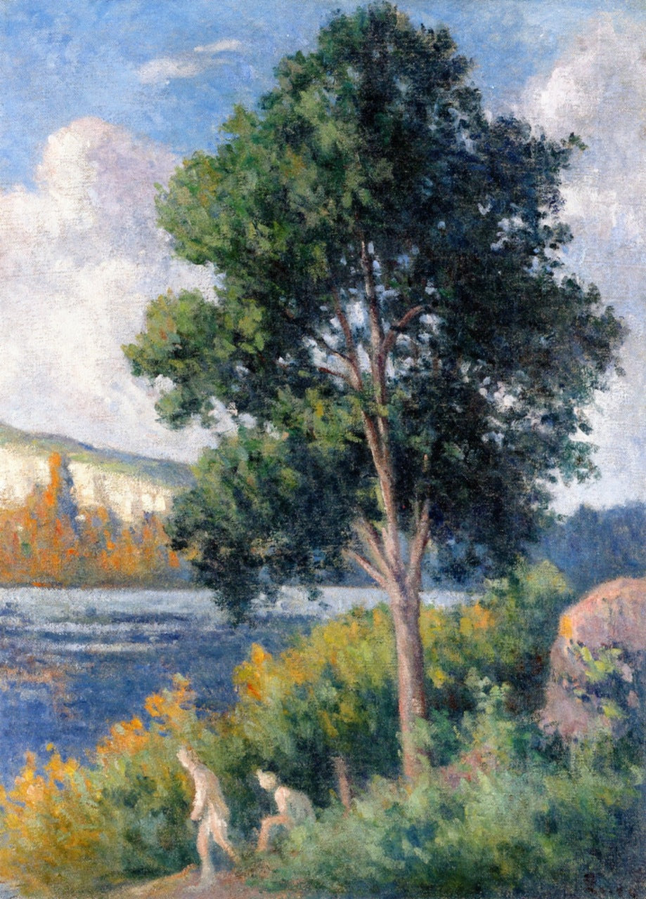 Bathers in a Landscape by Maximilien Luce,A3(16x12")Poster
