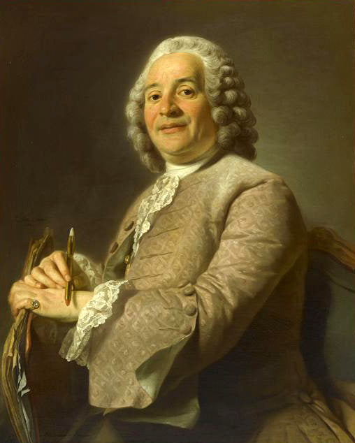 Portrait de Michel-François Dandre-Bardon, vintage artwork by Alexander Roslin, 12x8" (A4) Poster
