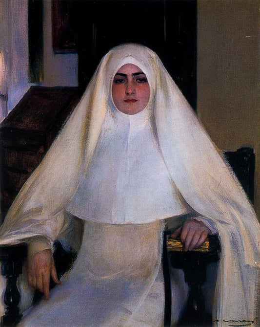 Monja by Ramon Casas y Carbo,A3(16x12")Poster