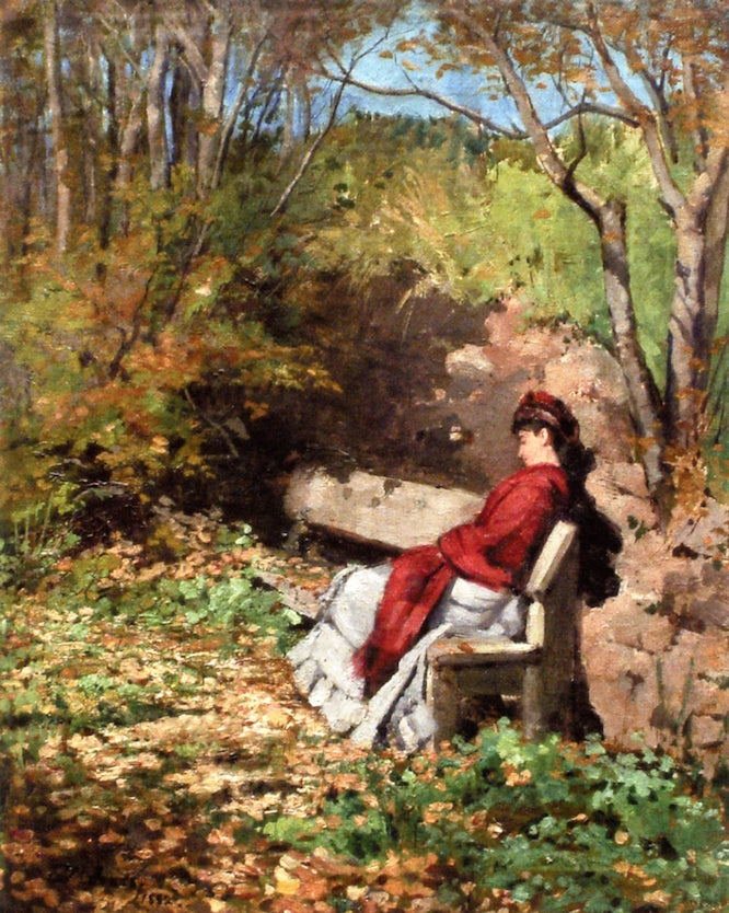 Autumn Sunbeams by Frances Maria Jones Bannerman,A3(16x12")Poster