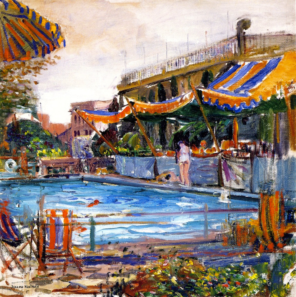 Ambassador Hotel Swimming Pool by Joseph Kleitsch,16x12(A3) Poster