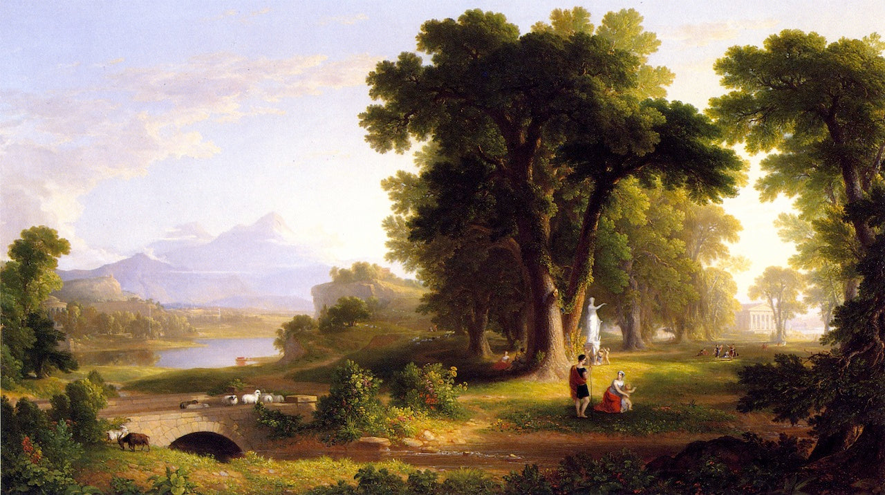 The Morning of Life, vintage artwork by Asher Brown Durand, A3 (16x12") Poster Print