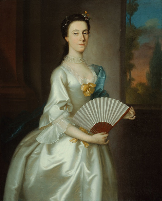 Abigail Chesebrough (Mrs. Alexander Grant), vintage artwork by Joseph Blackburn, 12x8" (A4) Poster