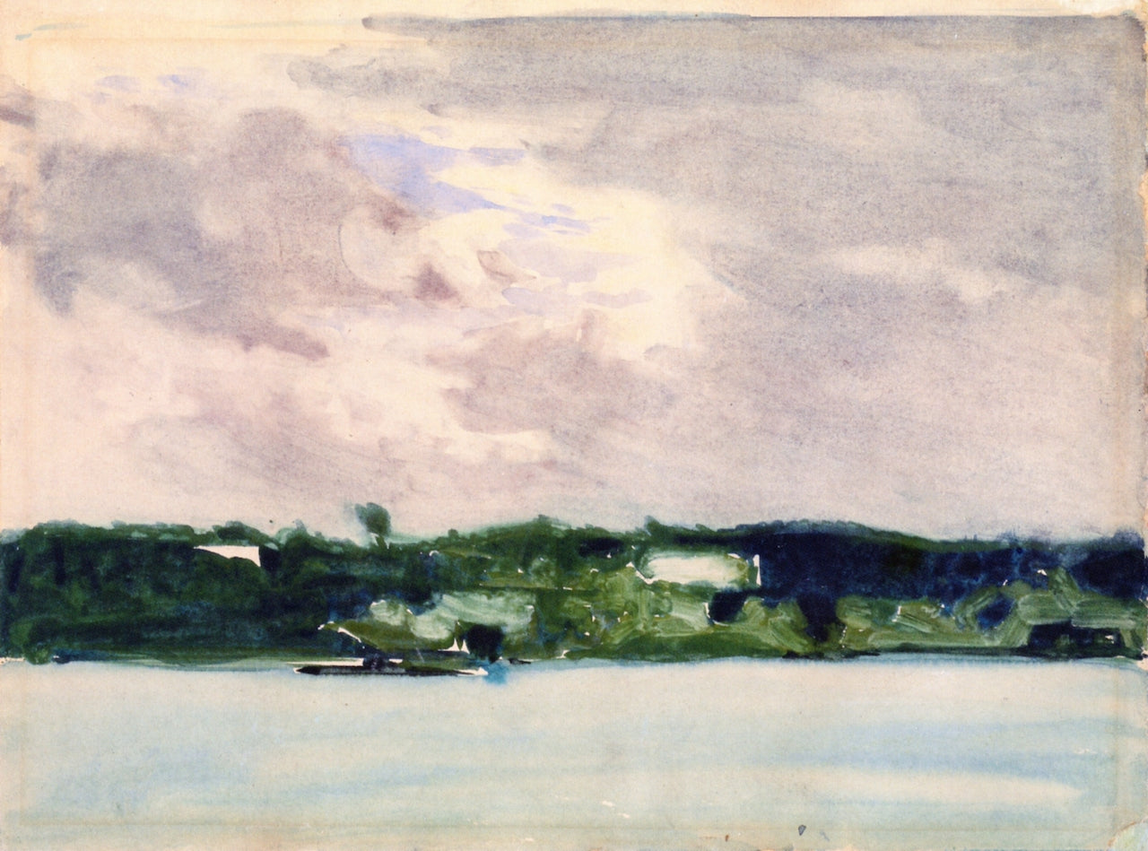 Cloudy Day, Cape Ann, vintage artwork by Edward Henry Potthast, 12x8" (A4) Poster