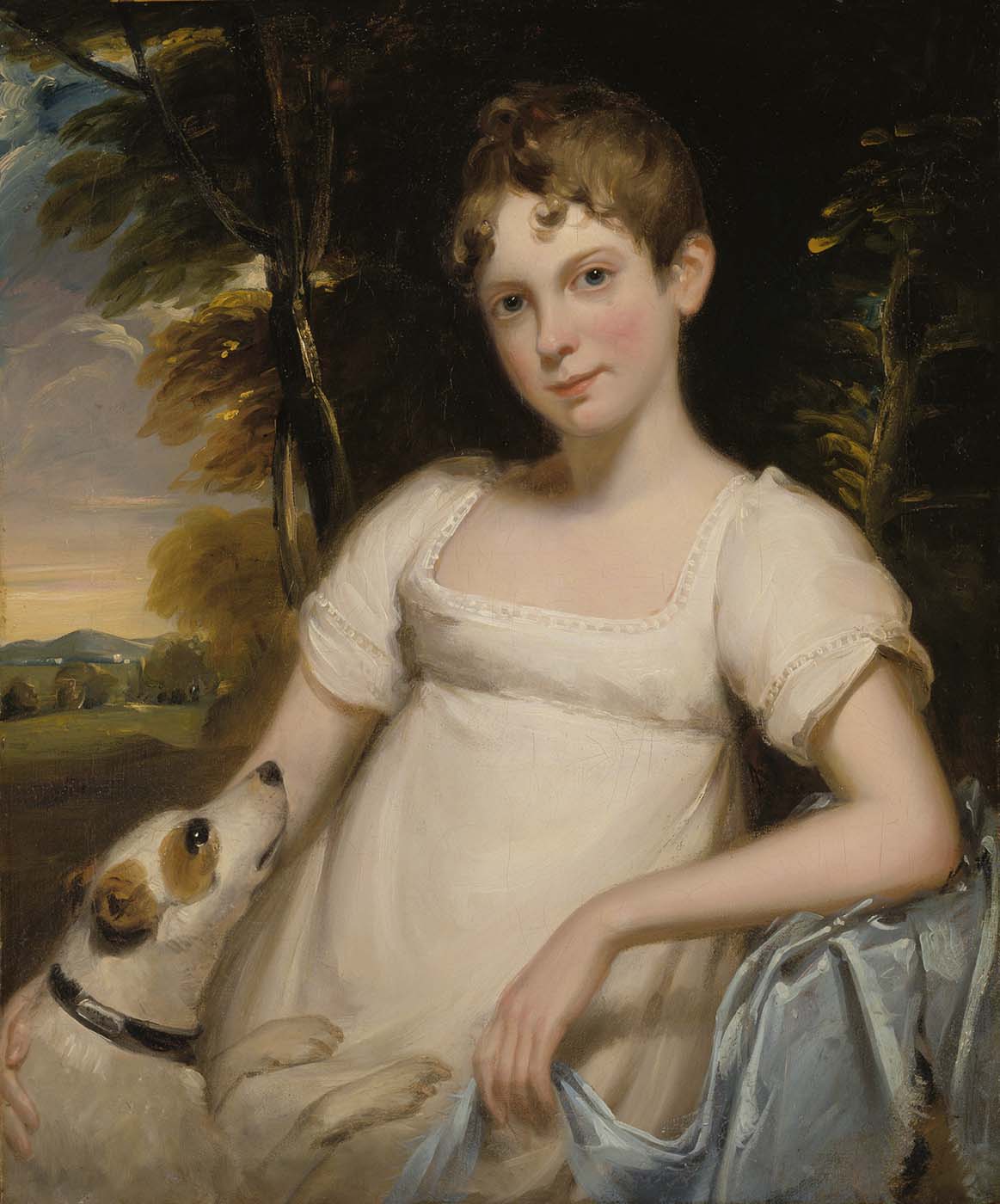 Miss Agnes Murray, vintage artwork by Attributed to Sir William Beechey, 12x8" (A4) Poster