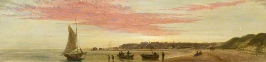 Southend at Sunset, vintage artwork by George Shalders, 12x8" (A4) Poster