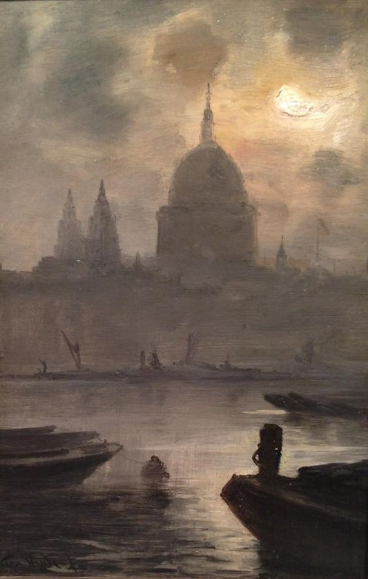St Paul's from the River by George Hyde Pownall,16x12(A3) Poster