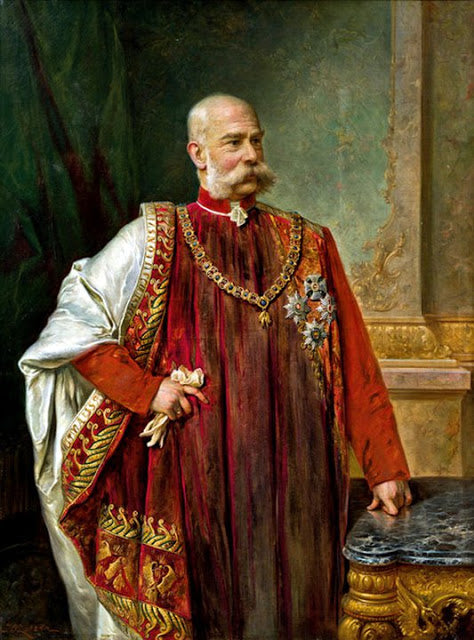 Kaiser Franz Joseph I by Hans Zatzka,A3(16x12")Poster