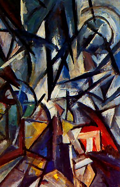 Disjunction of forms by Olga Rozanova,16x12(A3) Poster