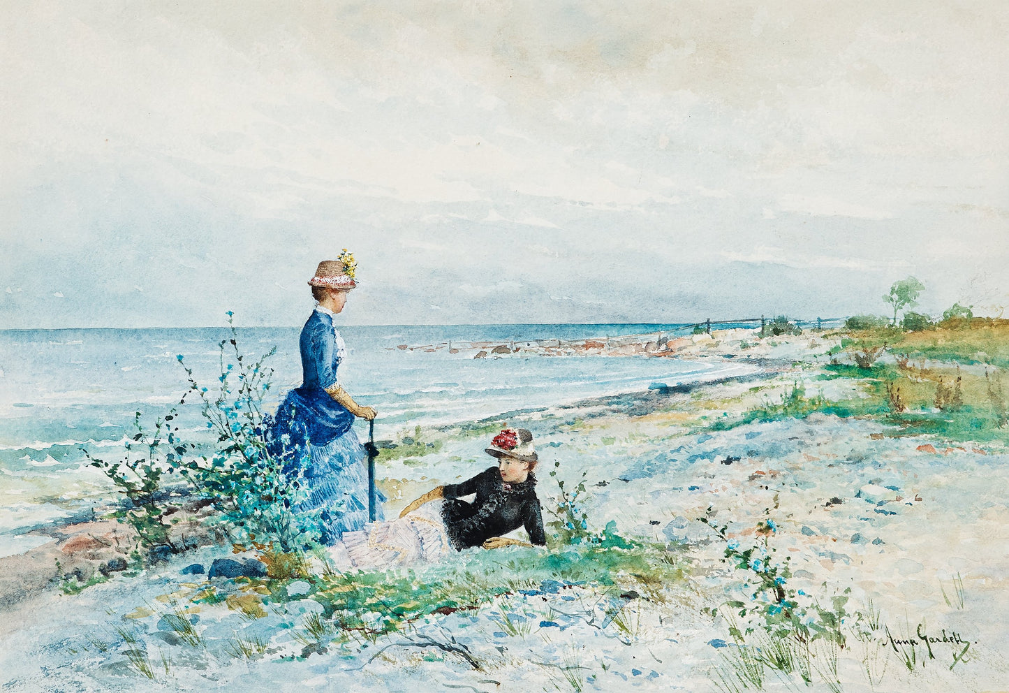 At the Beach, Gotland by Anna Gardell-Ericson,A3(16x12")Poster