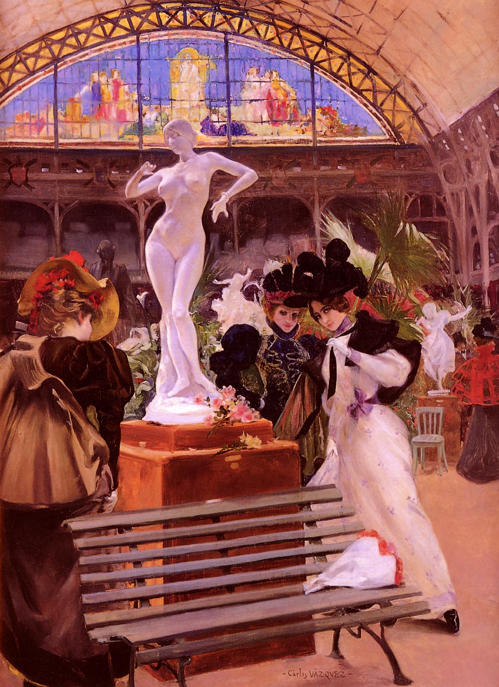 Cleo De Merode at the Salon by Carlos Vazquez Ubeda,A3(16x12")Poster