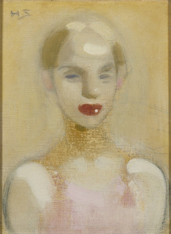 Circus Girl, vintage artwork by Helene Schjerfbeck, 12x8" (A4) Poster