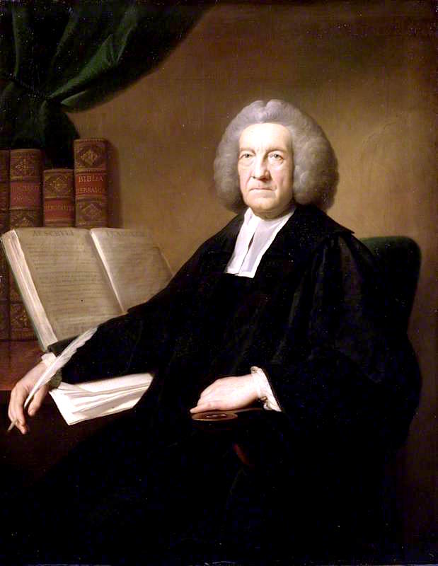 Samuel Chandler, vintage artwork by Mason Chamberlin the Elder, 12x8" (A4) Poster