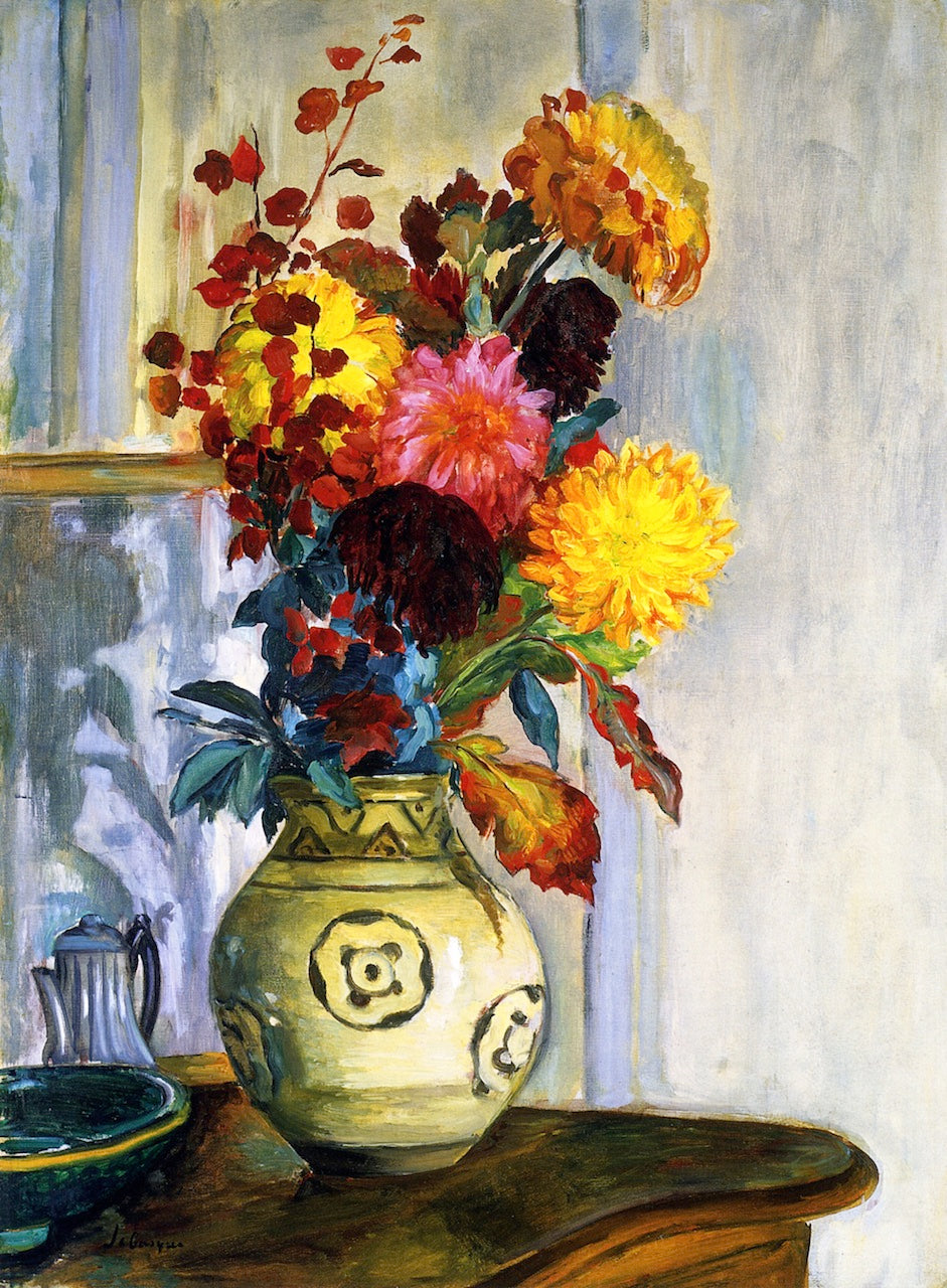 Bouquet of Flowers in a Vase by Henri Lebasque,A3(16x12")Poster