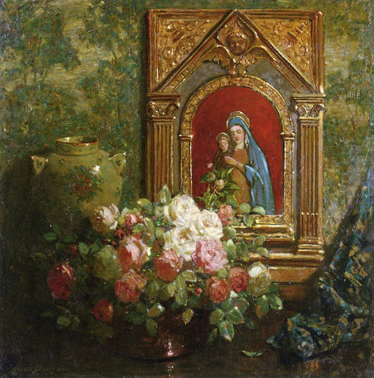 The Offering, vintage artwork by Abbott Fuller Graves, 12x8" (A4) Poster