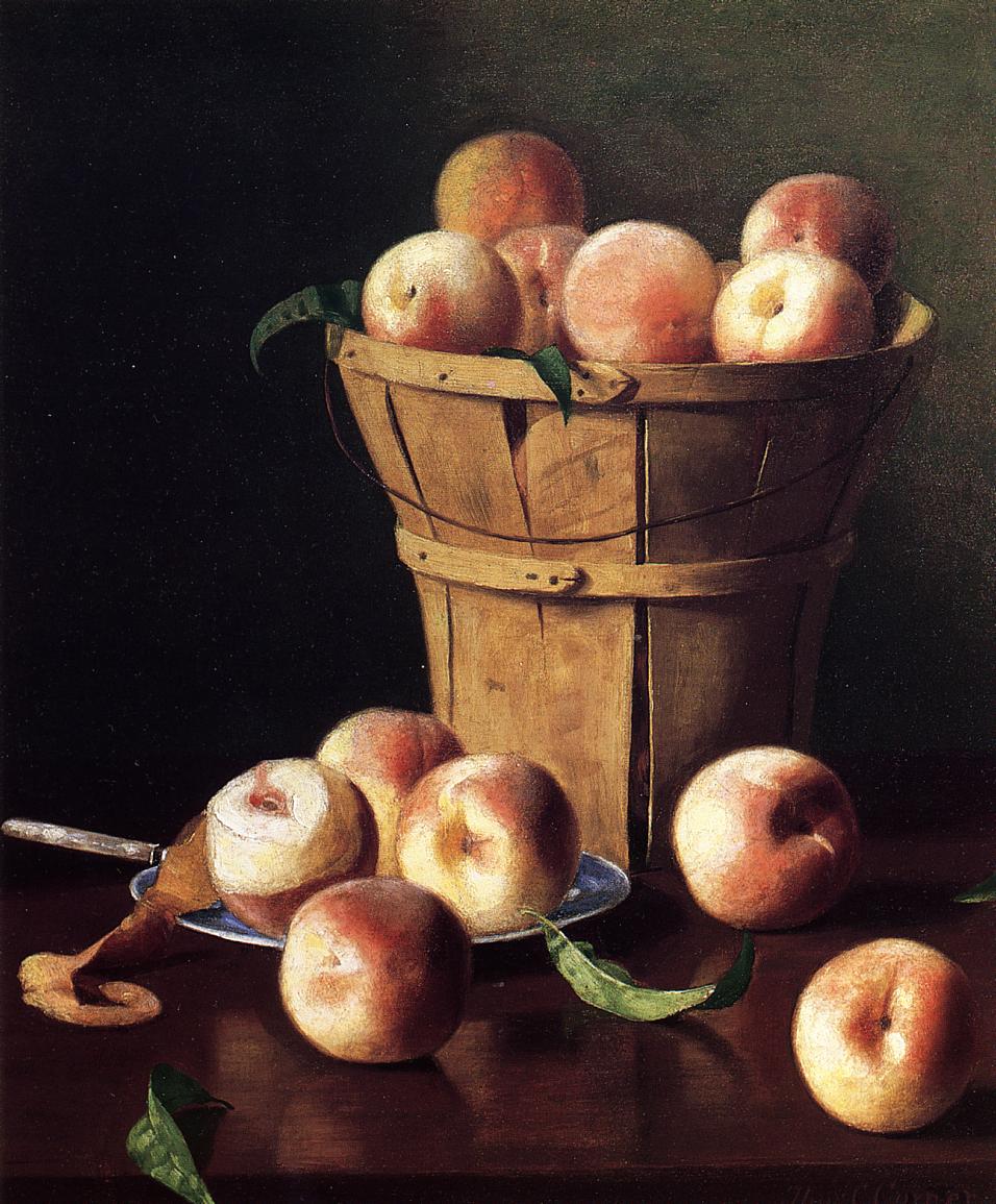 Still Life - Peaches by Thomas Cromwell Corner,A3(16x12")Poster