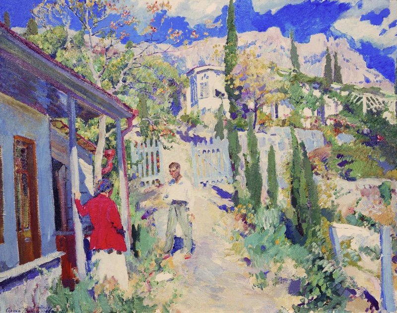Alupka, Crimea by Sergei Arsenevich Vinogradov,A3(16x12")Poster