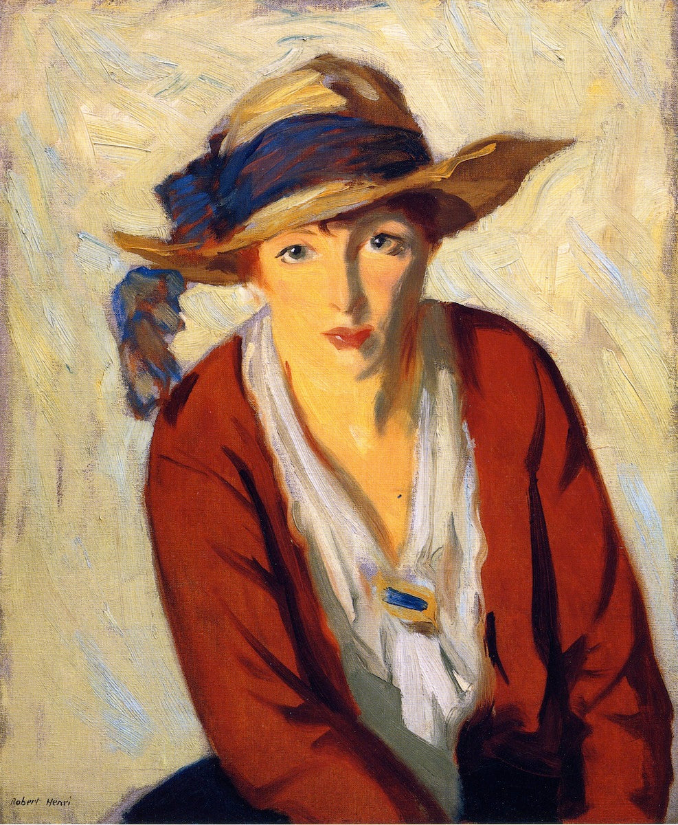 The Beach Hat by Robert Henri,A3(16x12")Poster
