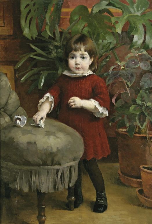 Little Gudrun by Helene Schjerfbeck,A3(16x12")Poster