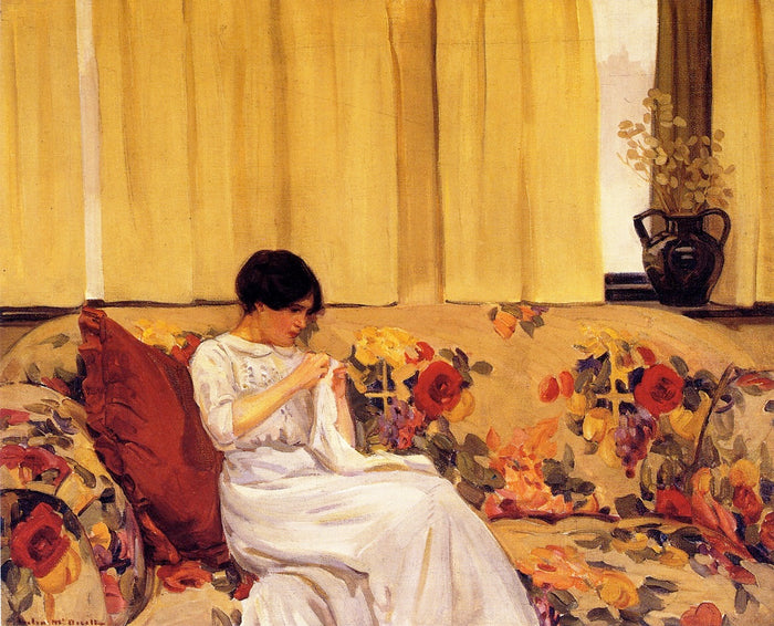 The Chintz Sofa by Helen Galloway McNicoll,16x12(A3) Poster