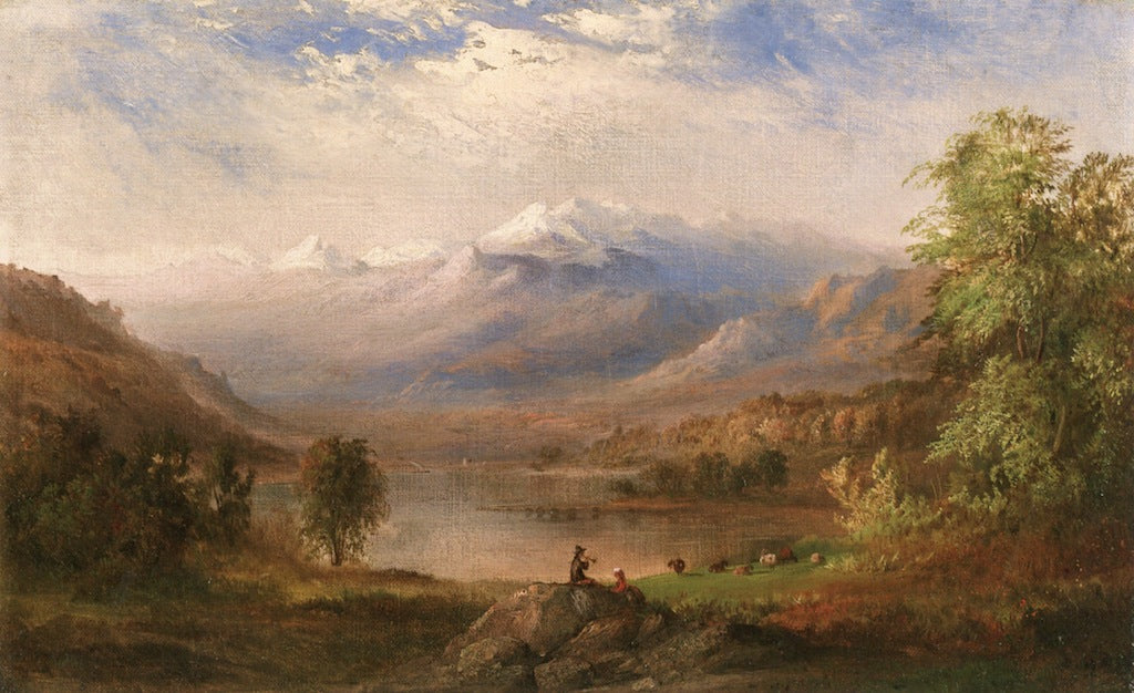 The Apennines, Italy, vintage artwork by Robert Seldon Duncanson, A3 (16x12") Poster Print