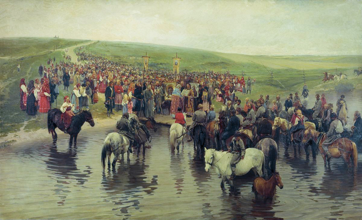 Savior's Day, vintage artwork by Illarion Pryanishnikov, 12x8" (A4) Poster