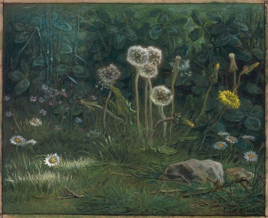 Dandelions, vintage artwork by Jean-François Millet, A3 (16x12") Poster Print