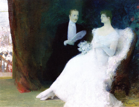 A Cosy Corner, vintage artwork by William Blair Bruce, 12x8" (A4) Poster