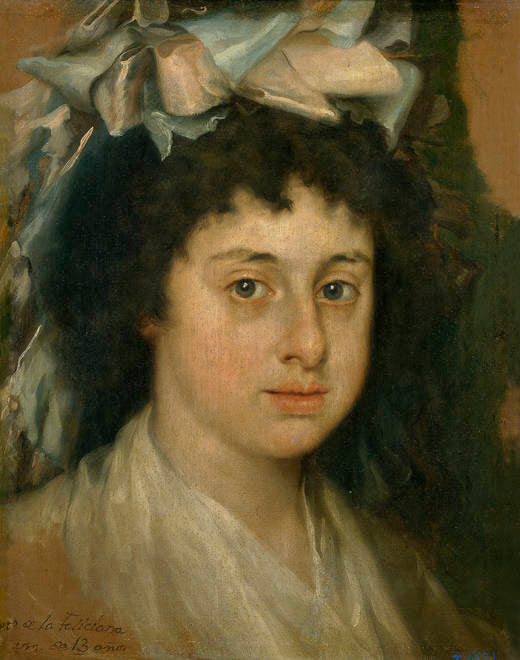 Feliciana Bayeu, the Artist's Daughter, vintage artwork by Francisco Bayeu y Subias, 12x8" (A4) Poster