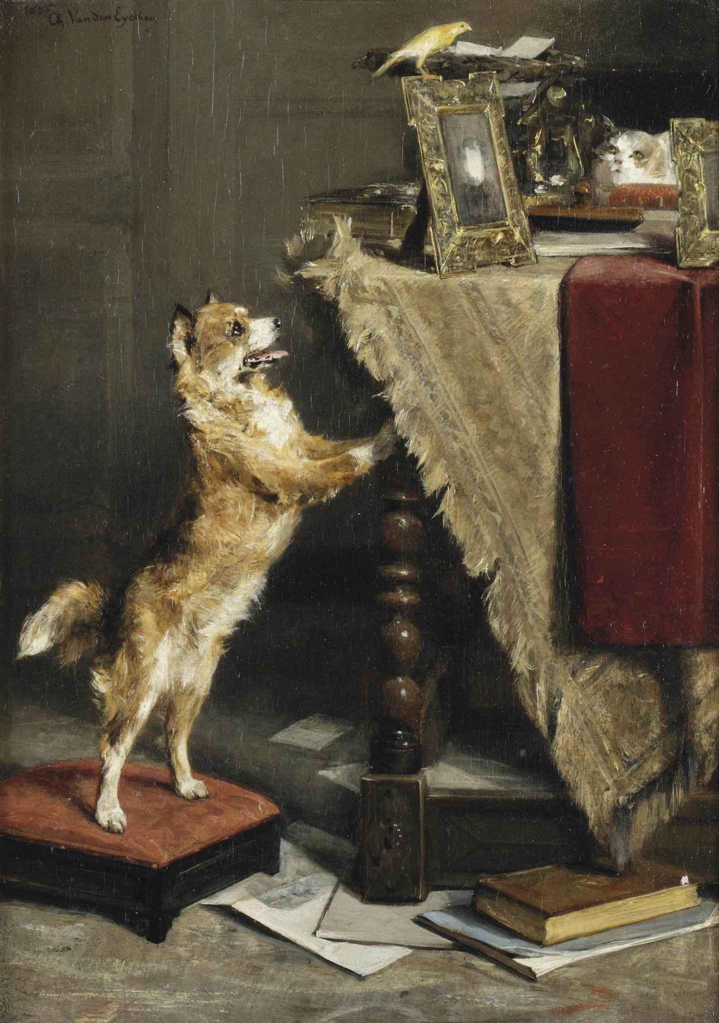 l'oiseau envole by Charles van den Eycken,A3(16x12")Poster