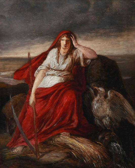 Mother Poland (Moder Polen) (preliminary study), vintage artwork by Elisabeth Jerichau-Baumann, A3 (16x12") Poster Print