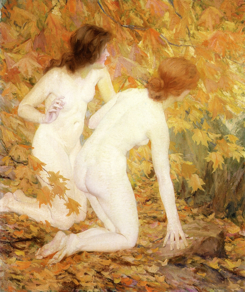 Nymphs in the Autumn Woods by Francis Coates Jones,A3(16x12")Poster