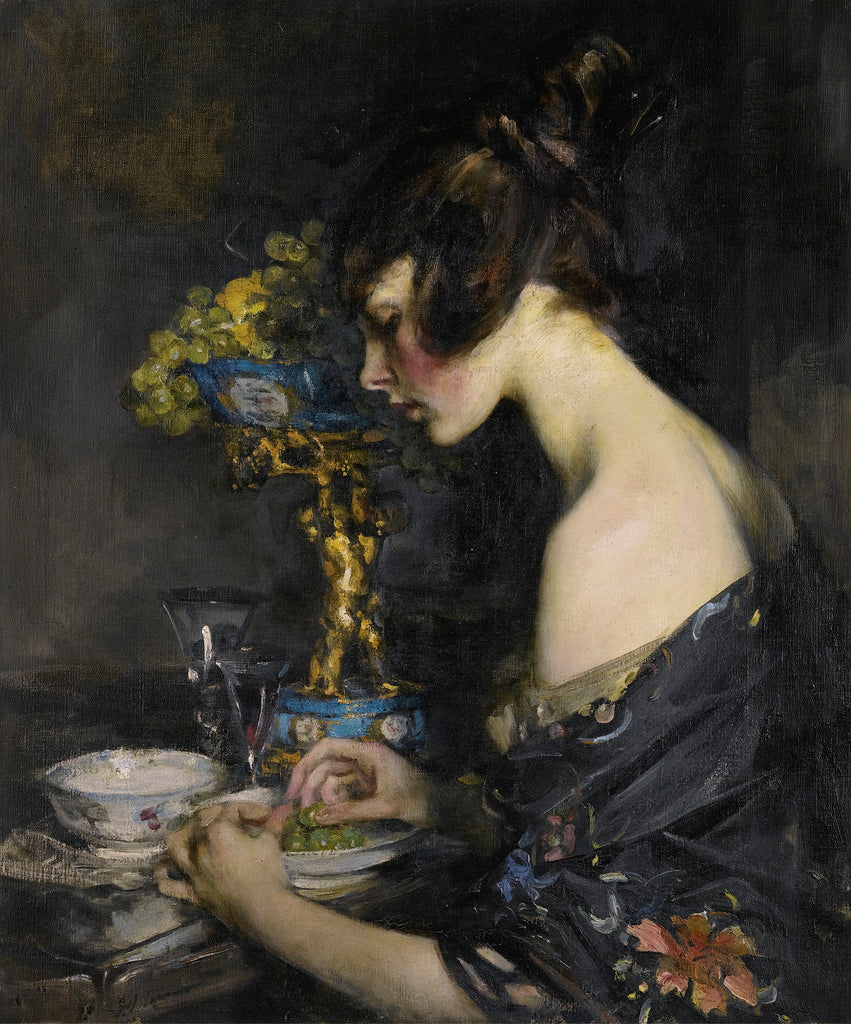 The Sevres Vase, vintage artwork by Sir James Jebusa Shannon, 12x8" (A4) Poster