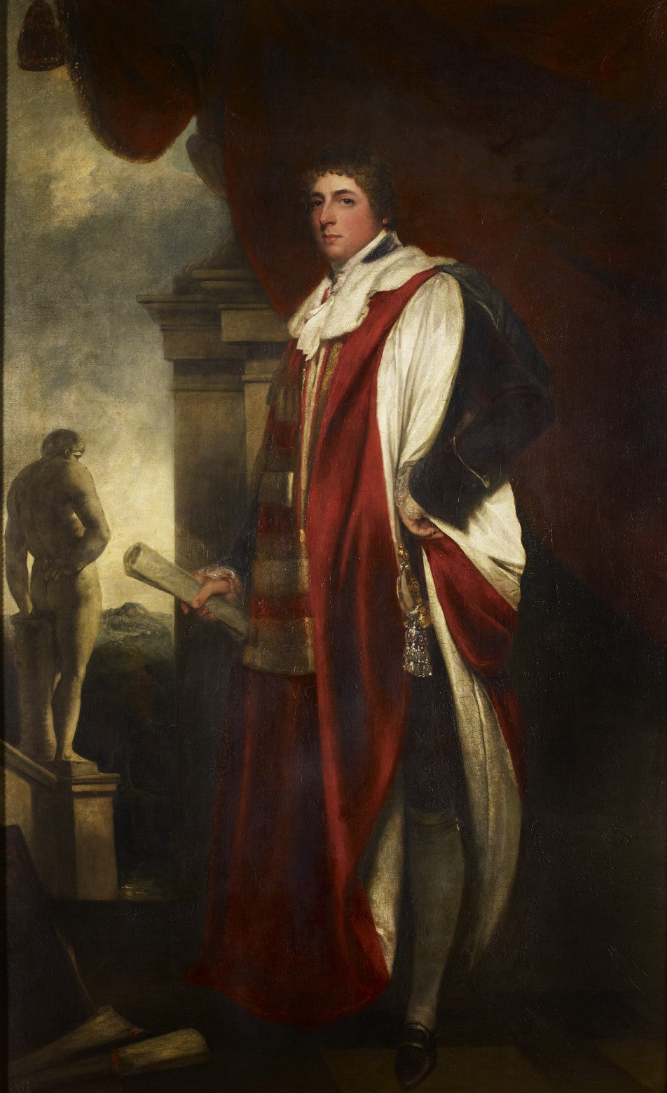 Francis Russell, Fifth Duke of Bedford, vintage artwork by John Hoppner, 12x8" (A4) Poster