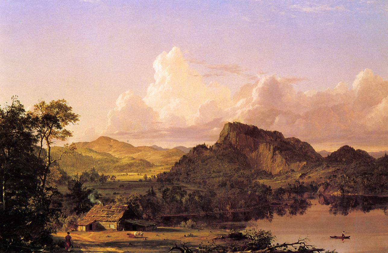 Home of the Pioneer, vintage artwork by Frederic Edwin Church, 12x8" (A4) Poster