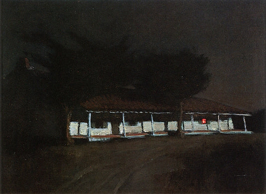 A Monterey Adobe, vintage artwork by Charles Rollo Peters, 12x8" (A4) Poster