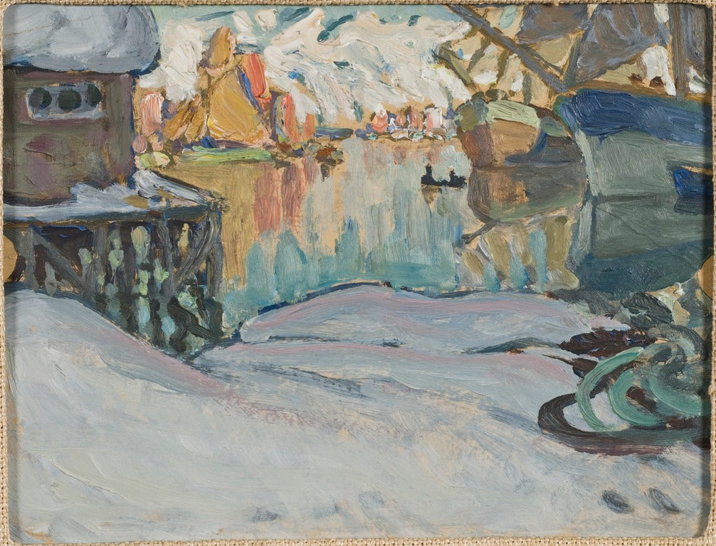 Svolvaer Harbour. Study from Lofoten by Anna Boberg,A3(16x12")Poster