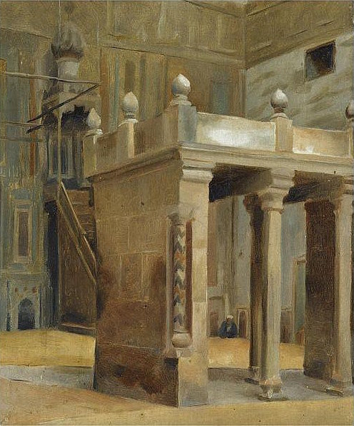 Interior of a Mosque, Cairo by Theodoros Ralli,A3(16x12")Poster