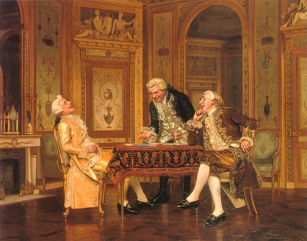 An Amusing Retort, vintage artwork by Francois Brunery, 12x8" (A4) Poster