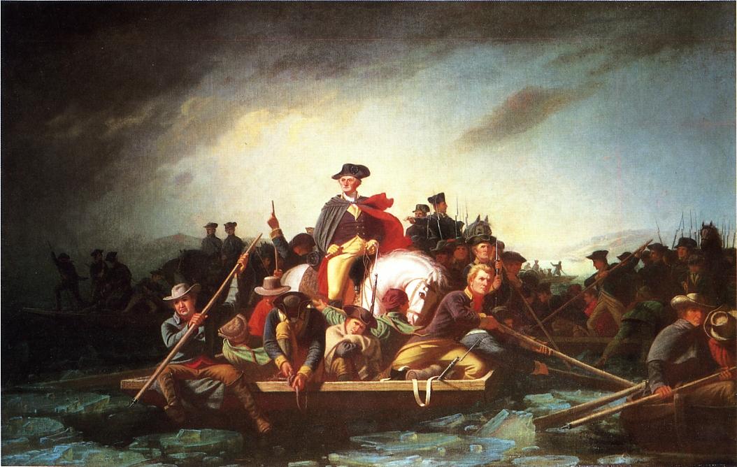 Washington Crossing the Deleware, vintage artwork by George Caleb Bingham, A3 (16x12") Poster Print
