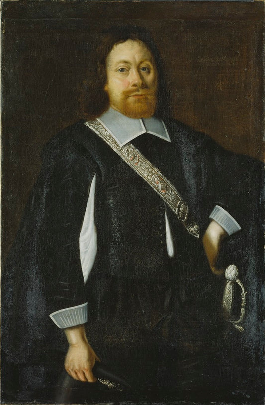 Johan Johansson Rosenhane, vintage artwork by Jacob Heinrich Elbfas, 12x8" (A4) Poster