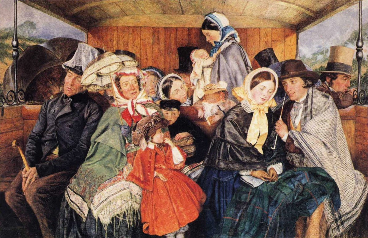 To Brighton and Back for 3s 6d, vintage artwork by Charles Rossiter, 12x8" (A4) Poster