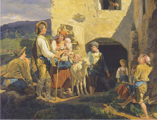 The Bailout, vintage artwork by Ferdinand Georg Waldmüller, A3 (16x12") Poster Print