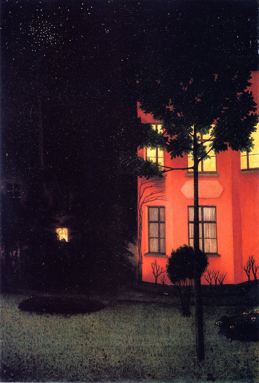 The Shuttered House by William Degouve de Nuncques,A3(16x12")Poster
