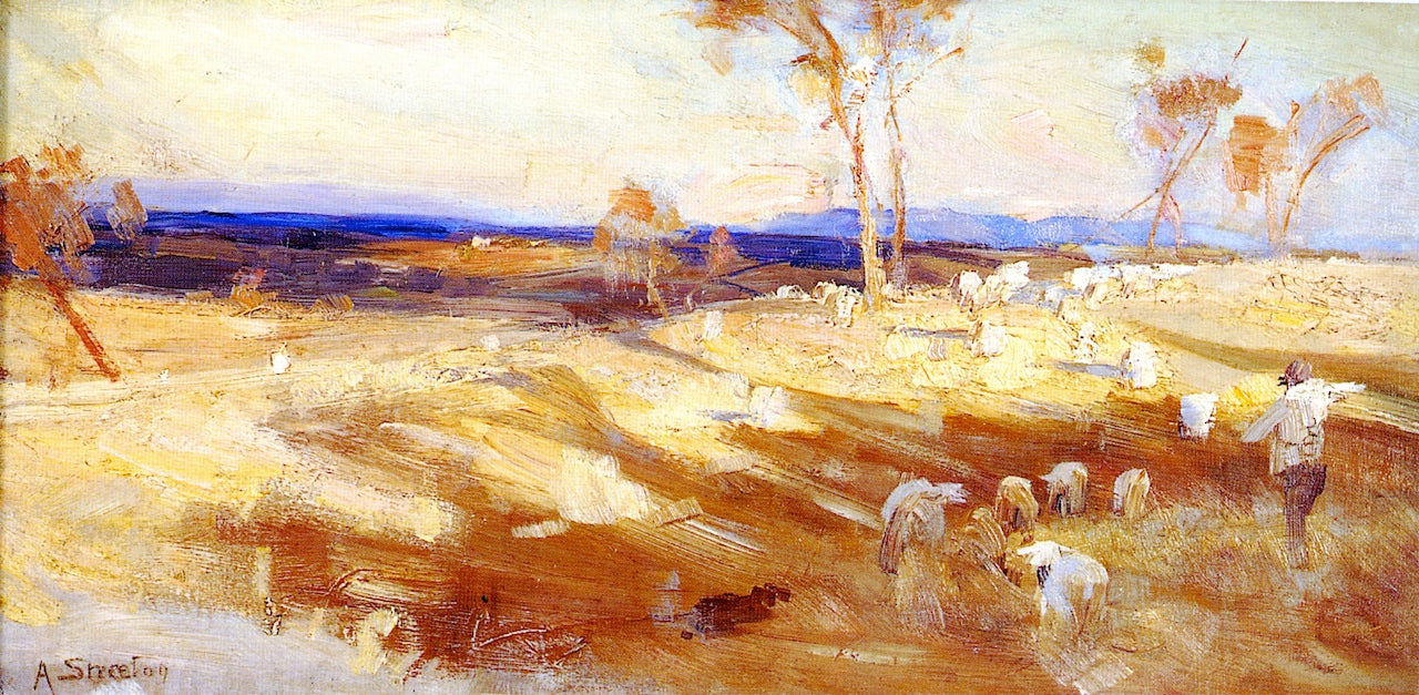 Impression for 'Golden Summer', vintage artwork by Sir Arthur Streeton, 12x8" (A4) Poster