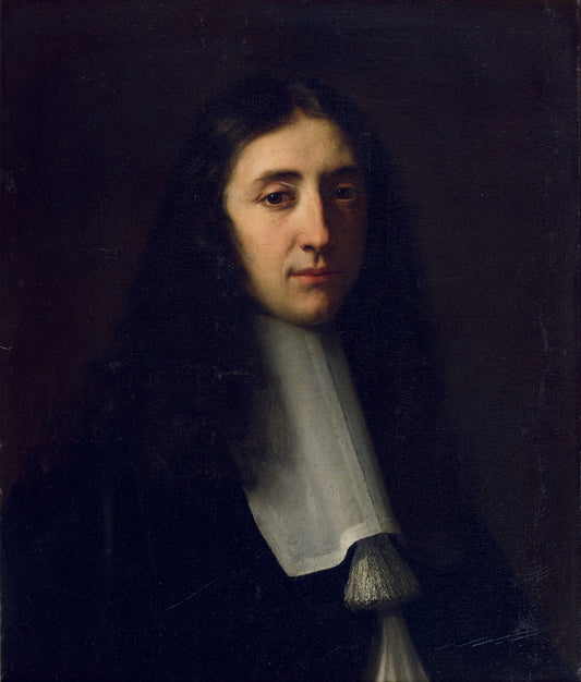 Portrait of Monsieur Delaporte, vintage artwork by Claude Lefebvre, 12x8" (A4) Poster