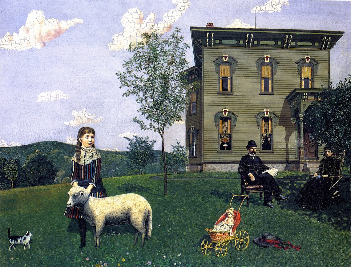 Morning Picture, vintage artwork by Edwin Elmer, 12x8" (A4) Poster