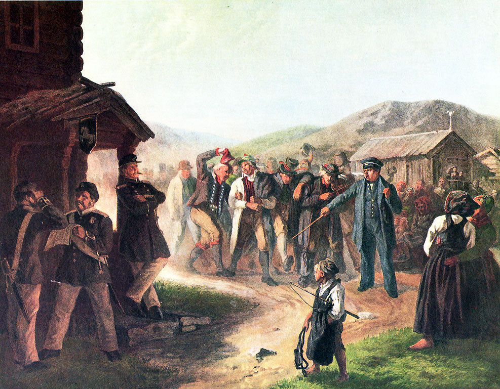 Bevaringsgossar, vintage artwork by Josef Wilhelm Wallander, 12x8" (A4) Poster