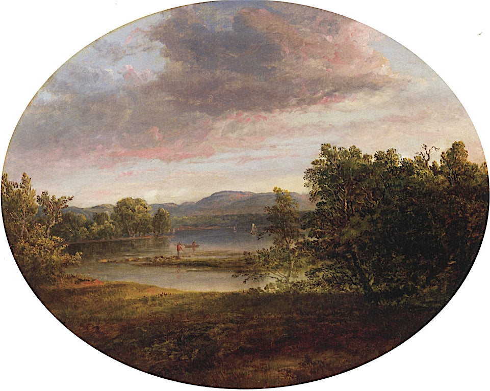 by  the Lake, vintage artwork by Thomas Doughty, A3 (16x12") Poster Print